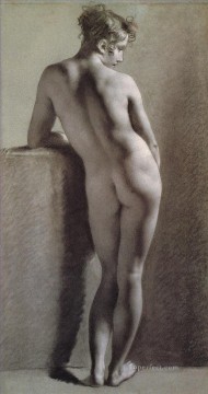  femenino Pintura Art%C3%ADstica - Desnudo femenino de pie visto de espaldas Romántico Pierre Paul Prud hon